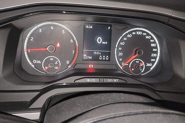 Used Volkswagen Polo 2021 Plus 1.5L Automatic Panoramic Enjoyment Edition Odometer Close Up