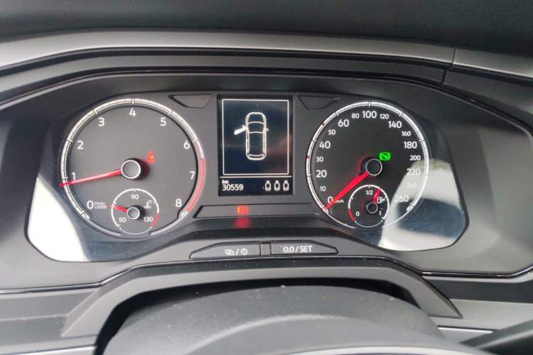 Used Volkswagen Polo 2021 Plus 1.5L Automatic Panoramic Enjoyment Edition Odometer Close Up