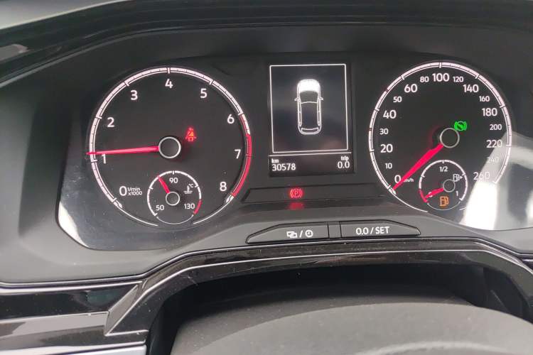 Used Volkswagen Polo 2021 Plus 1.5L Automatic Colorful Tech Edition Odometer Close Up