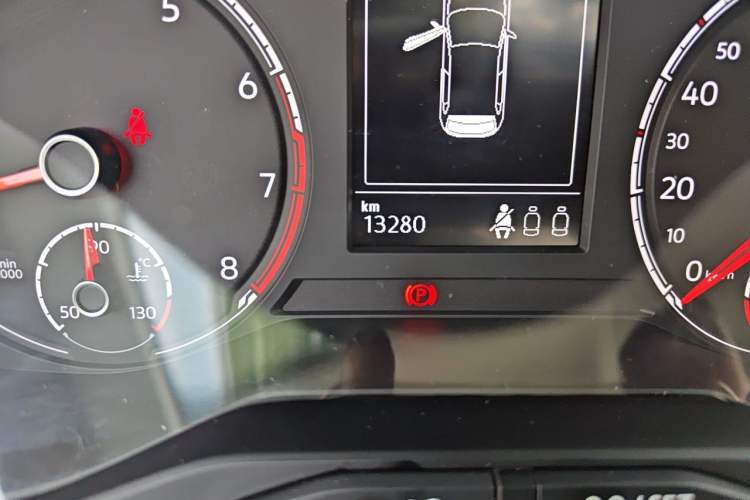 Used Volkswagen Polo 2021 Plus 1.5L Automatic Colorful Tech Edition Odometer Close Up