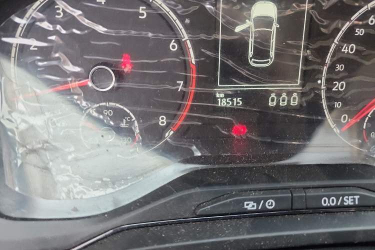 Used Volkswagen Polo 2021 Plus 1.5L Automatic Panoramic Enjoyment Edition Odometer Close Up
