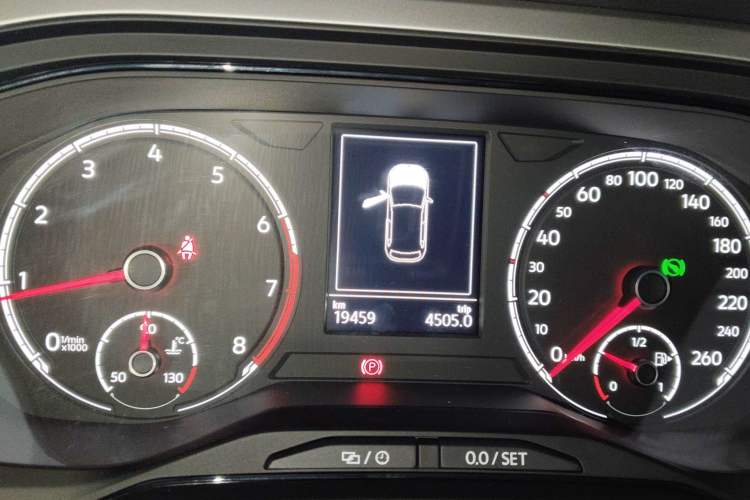 Used Volkswagen Polo 2021 Plus 1.5L Automatic Panoramic Enjoyment Edition Odometer Close Up
