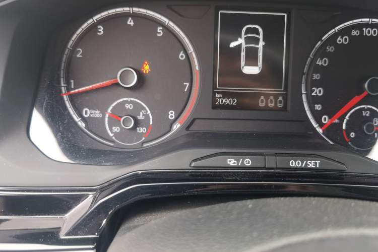 Used Volkswagen Polo 2021 Plus 1.5L Automatic Colorful Tech Edition Odometer Close Up