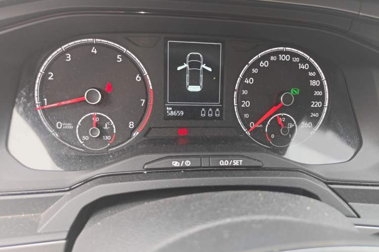 Used Volkswagen Polo 2021 Plus 1.5L Automatic Panoramic Enjoyment Edition Odometer Close Up