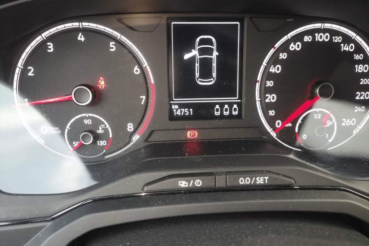 Used Volkswagen Polo 2021 Plus 1.5L Automatic Panoramic Enjoyment Edition Odometer Close Up