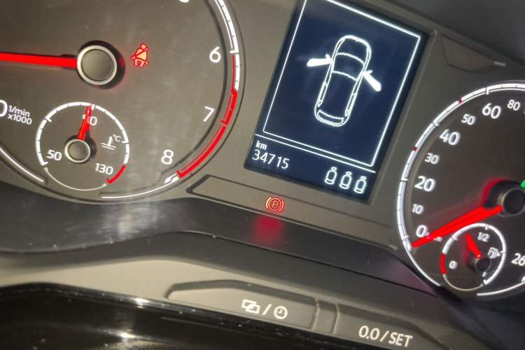 Used Volkswagen Polo 2021 Plus 1.5L Automatic Colorful Tech Edition Odometer Close Up