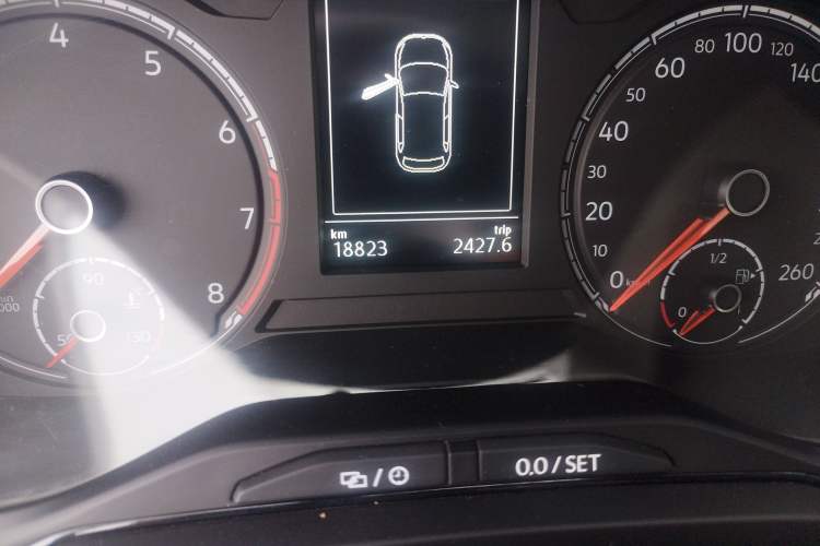 Used Volkswagen Polo 2021 Plus 1.5L Automatic Panoramic Enjoyment Edition Odometer Close Up