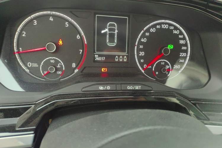 Used Volkswagen Polo 2021 Plus 1.5L Automatic Colorful Tech Edition Odometer Close Up