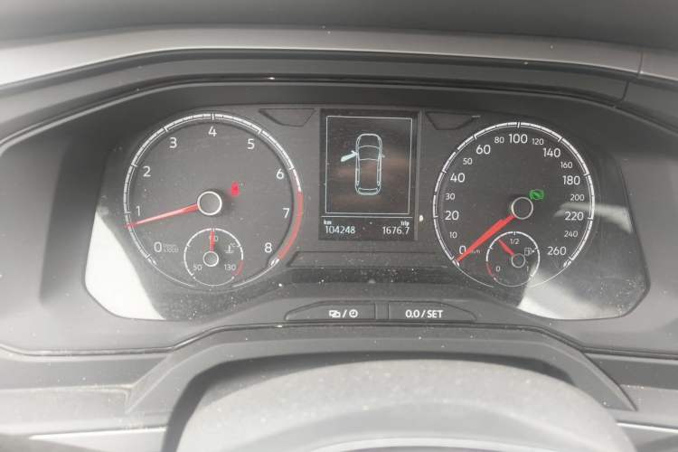 Used Volkswagen Polo 2021 Plus 1.5L Automatic Panoramic Enjoyment Edition Odometer Close Up