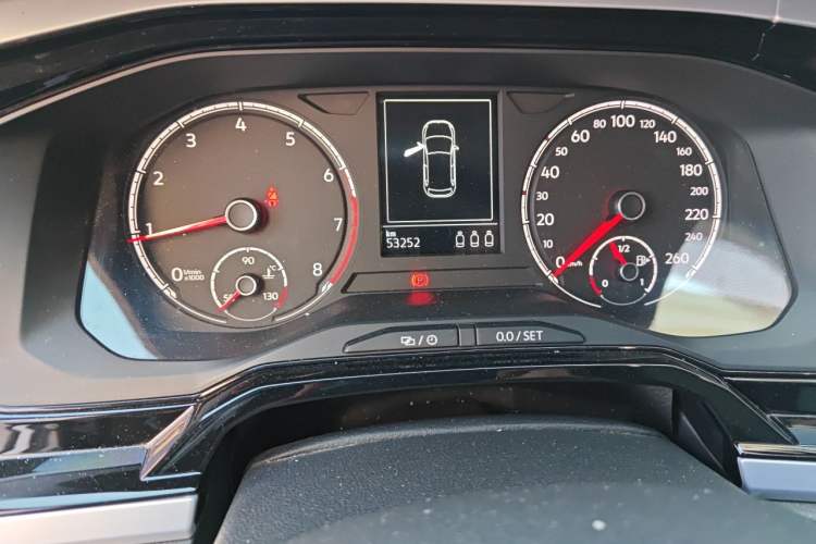 Used Volkswagen Polo 2021 Plus 1.5L Automatic Colorful Tech Edition Odometer Close Up