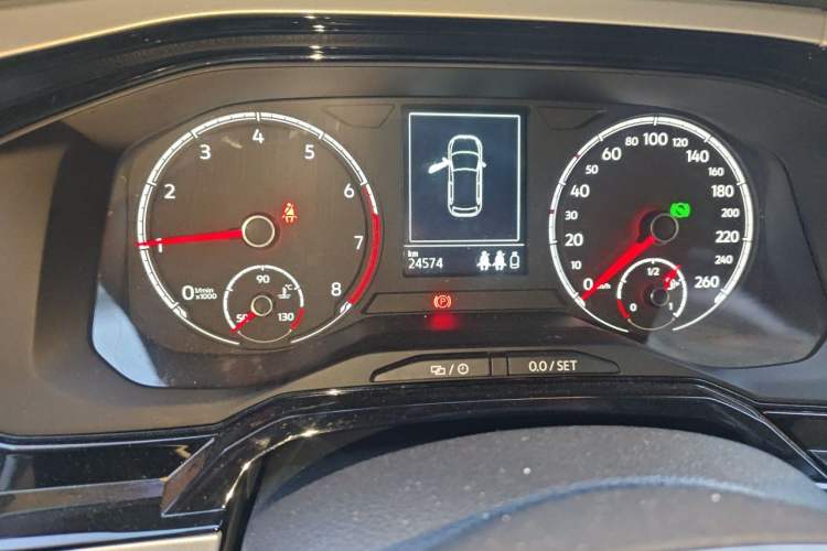 Used Volkswagen Polo 2021 Plus 1.5L Automatic Colorful Tech Edition Odometer Close Up