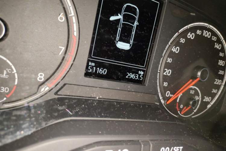 Used Volkswagen Polo 2021 Plus 1.5L Automatic Panoramic Enjoyment Edition Odometer Close Up