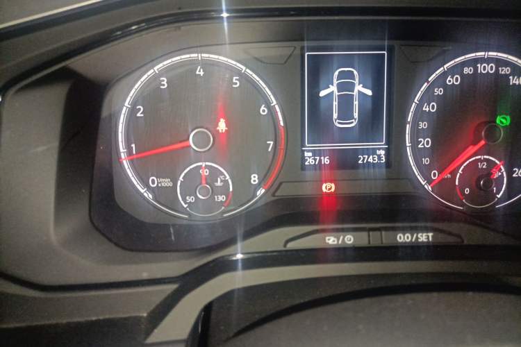 Used Volkswagen Polo 2021 Plus 1.5L Automatic Panoramic Enjoyment Edition Odometer Close Up