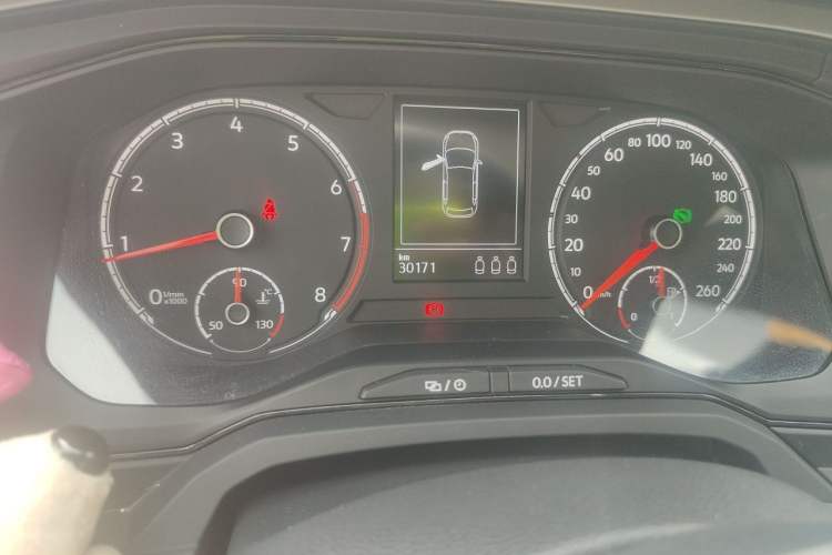 Used Volkswagen Polo 2021 Plus 1.5L Automatic Panoramic Enjoyment Edition Odometer Close Up