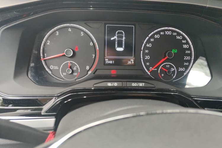 Used Volkswagen Polo 2021 Plus 1.5L Automatic Colorful Tech Edition Odometer Close Up