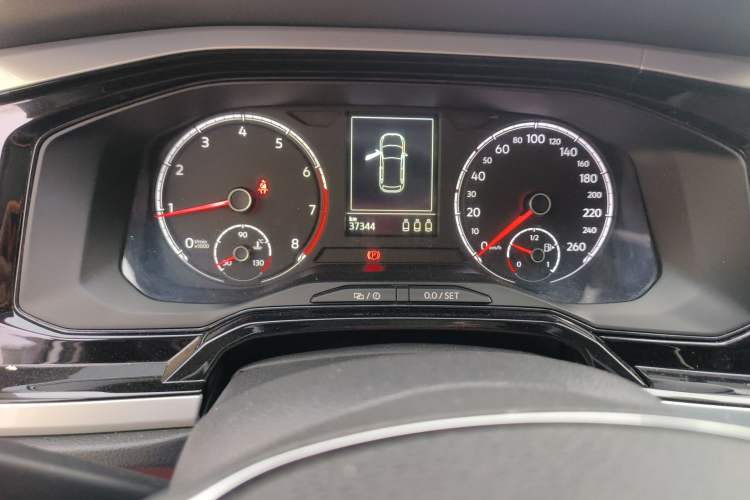 Used Volkswagen Polo 2021 Plus 1.5L Automatic Colorful Tech Edition Odometer Close Up