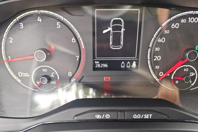 Used Volkswagen Polo 2021 Plus 1.5L Automatic Panoramic Enjoyment Edition Odometer Close Up