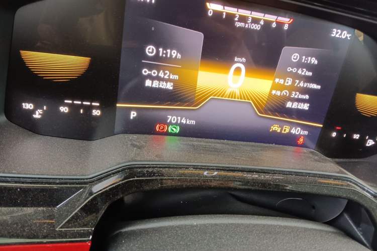 Used Volkswagen Polo 2023 Plus 1.5L Automatic Colorful Tech Edition Odometer Close Up