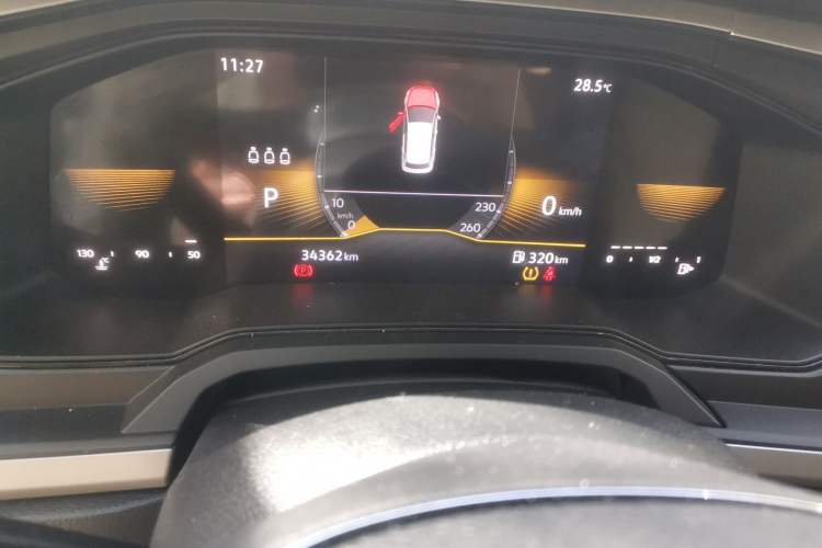 Used Volkswagen Polo 2023 Plus 1.5L Automatic Panoramic Enjoyment Edition Odometer Close Up