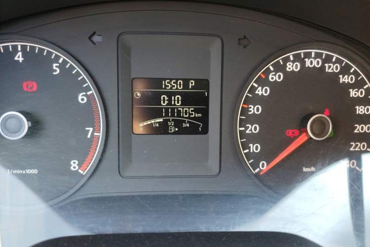 Used Volkswagen Sagitar 2012 1.6L Automatic Comfort Edition Odometer Close Up