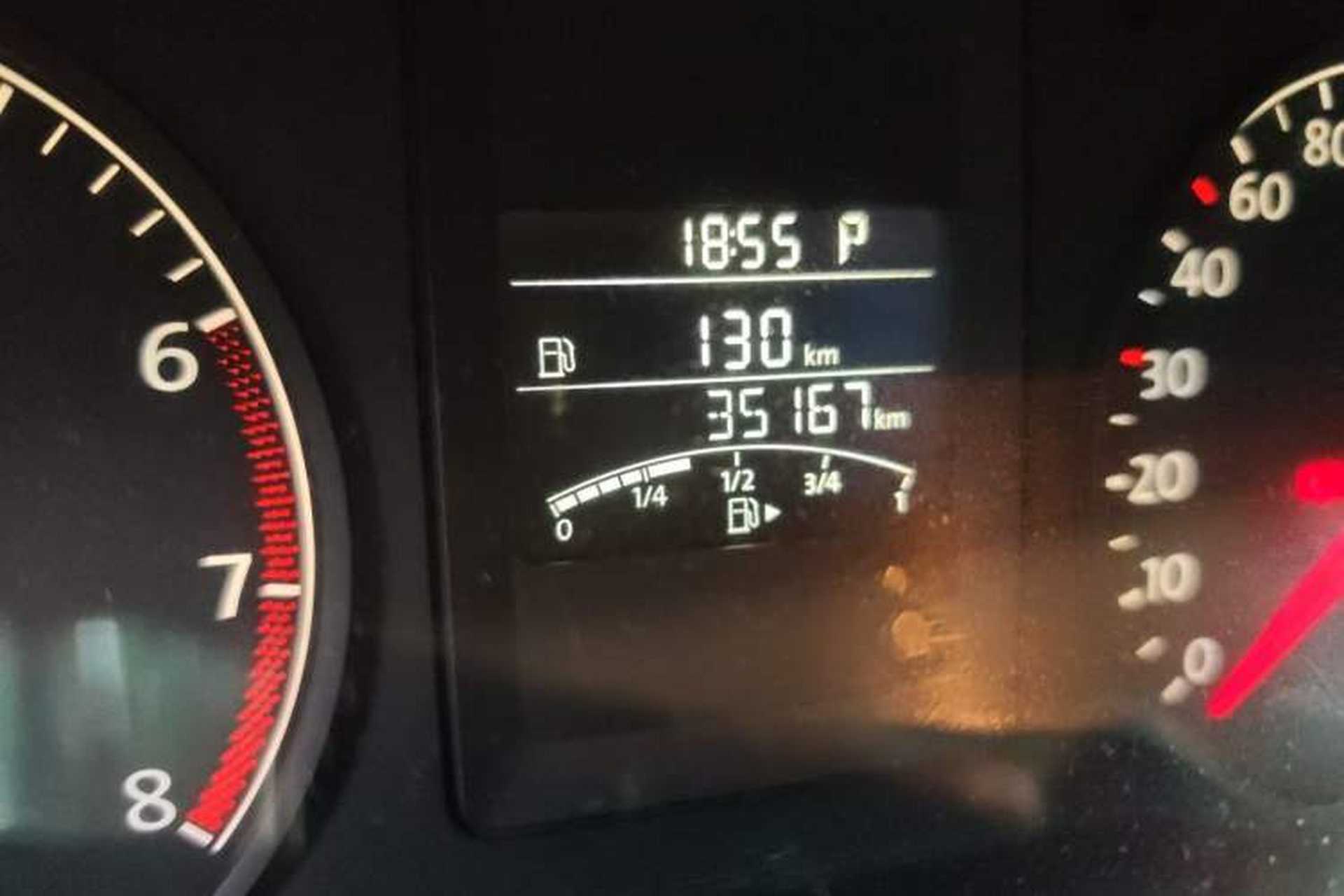 Used Volkswagen Sagitar 2012 1.6L Automatic Comfort Edition Odometer Close Up