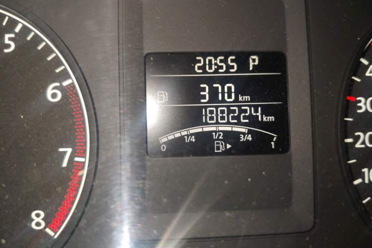 Used Volkswagen Sagitar 2012 1.6L Automatic Comfort Edition Odometer Close Up