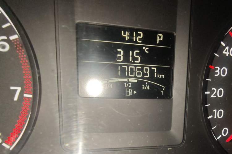 Used Volkswagen Sagitar 2012 1.6L Automatic Comfort Edition Odometer Close Up