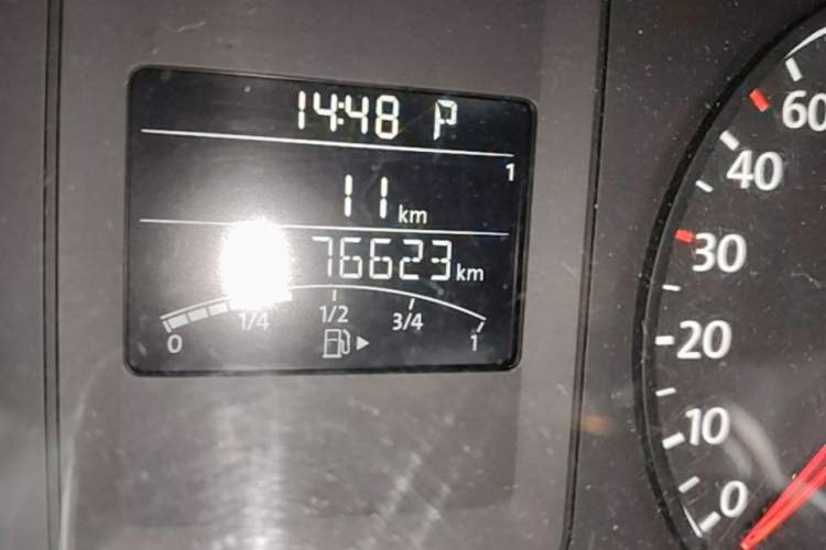 Used Volkswagen Sagitar 2012 1.6L Automatic Comfort Edition Odometer Close Up