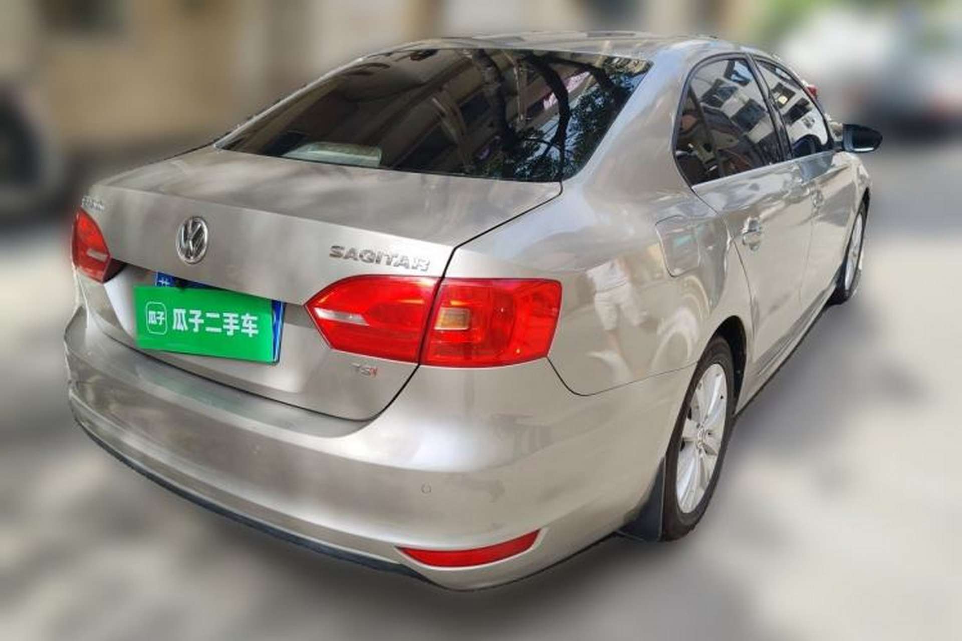 Used Volkswagen Sagitar 2014 1.4TSI Manual Luxury Model Rear Right 45 Deg