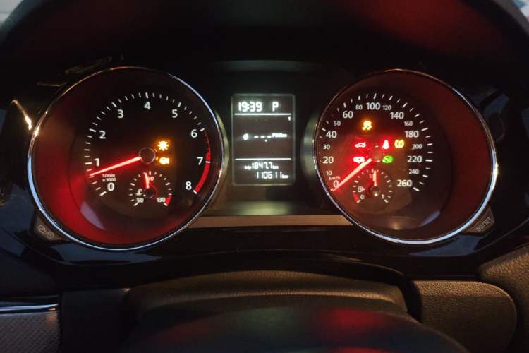 Used Volkswagen Sagitar 2015 230TSI Automatic Comfort Version Odometer Close Up