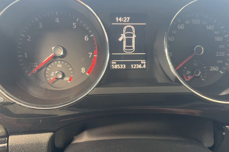 Used Volkswagen Sagitar 2016 230TSI 25th Anniversary Edition Odometer Close Up
