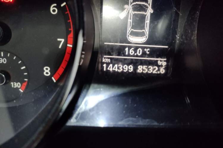 Used Volkswagen Sagitar 2016 230TSI 25th Anniversary Edition Odometer Close Up