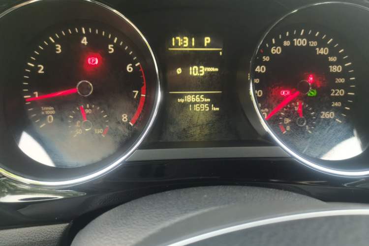 Used Volkswagen Sagitar 2016 230TSI 25th Anniversary Edition Odometer Close Up