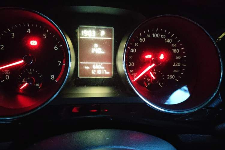 Used Volkswagen Sagitar 2016 230TSI 25th Anniversary Edition Odometer Close Up