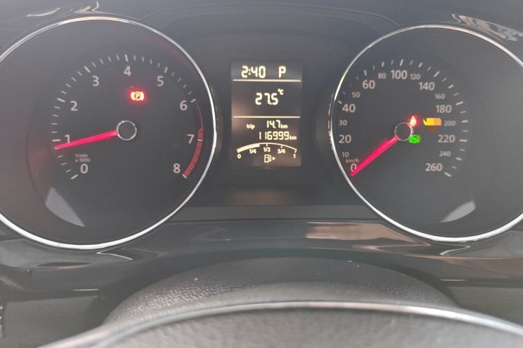 Used Volkswagen Sagitar 2017 1.6L Automatic Comfort Model Odometer Close Up
