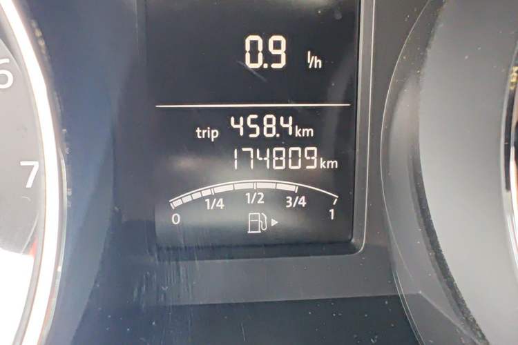 Used Volkswagen Sagitar 2017 1.6L Automatic Comfort Model Odometer Close Up