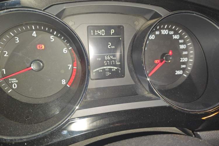 Used Volkswagen Sagitar 2017 1.6L Automatic Comfort Model Odometer Close Up