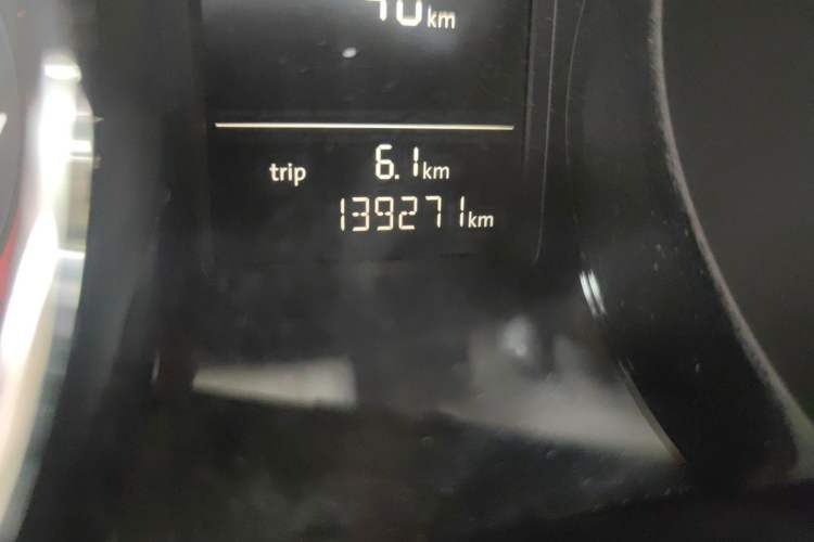 Used Volkswagen Sagitar 2017 230TSI Manual Comfort Model Odometer Close Up