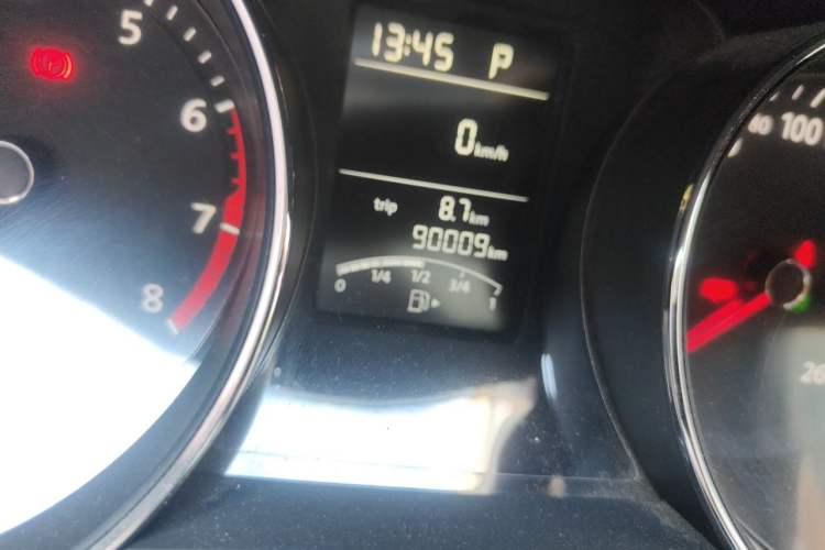 Used Volkswagen Sagitar 2017 1.6L Automatic Comfort Model Odometer Close Up
