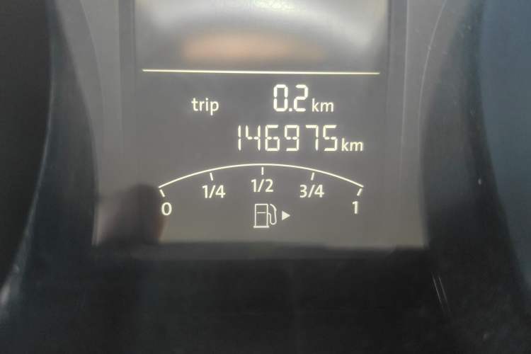 Used Volkswagen Sagitar 2017 1.6L Automatic Comfort Model Odometer Close Up