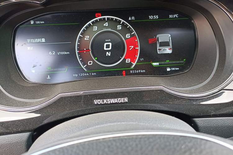 Used Volkswagen Sagitar 2017 230TSI Manual Comfort Model Odometer Close Up
