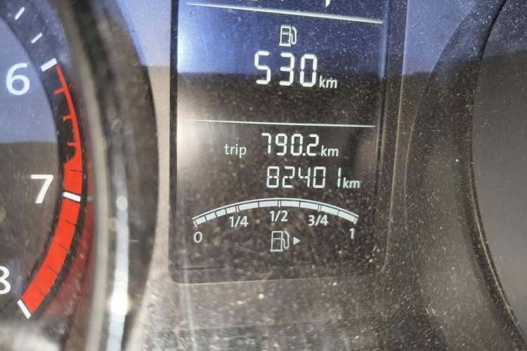 Used Volkswagen Sagitar 2017 1.6L Automatic Comfort Model Odometer Close Up