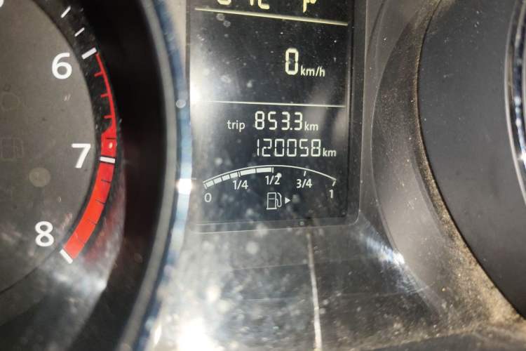 Used Volkswagen Sagitar 2017 1.6L Automatic Comfort Model Odometer Close Up