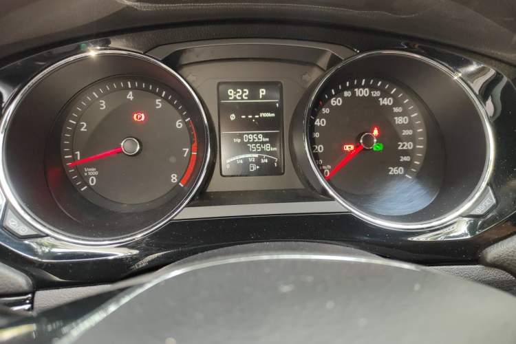 Used Volkswagen Sagitar 2017 1.6L Automatic Comfort Model Odometer Close Up