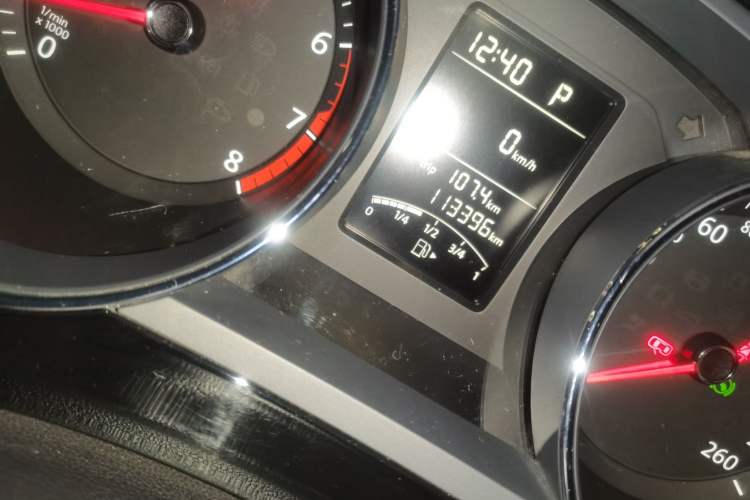 Used Volkswagen Sagitar 2017 1.6L Automatic Comfort Model Odometer Close Up