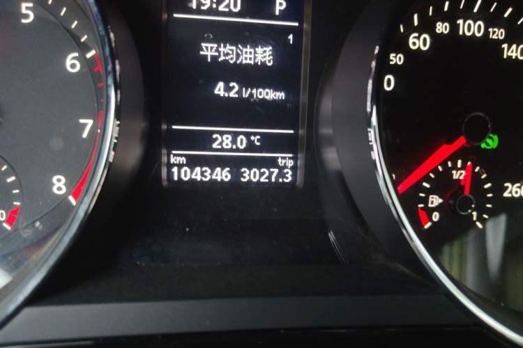 Used Volkswagen Sagitar 2018 280TSI DSG Ignite Edition Odometer Close Up