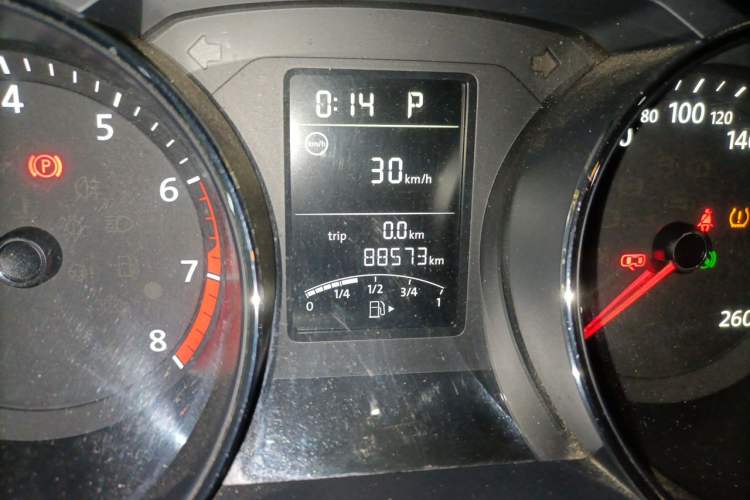 Used Volkswagen Sagitar 2018 1.6L Automatic Comfort Model Odometer Close Up