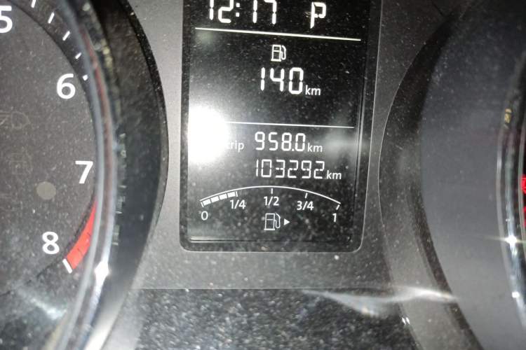 Used Volkswagen Sagitar 2018 1.6L Automatic Comfort Model Odometer Close Up