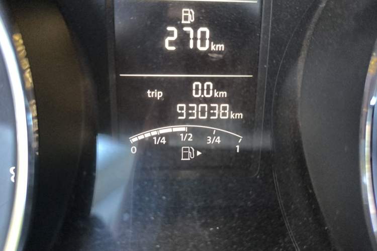 Used Volkswagen Sagitar 2018 1.6L Automatic Comfort Model Odometer Close Up