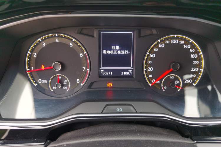 Used Volkswagen Sagitar 2019 280TSI DSG Comfort Version China VI Standard Odometer Close Up